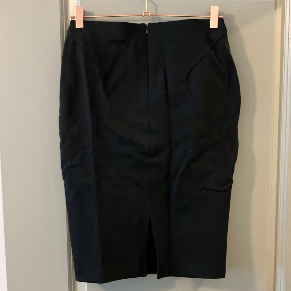 NWT Quince Ultra-Stretch Ponte Pencil Skirt Black Sz S - Picture 5 of 9